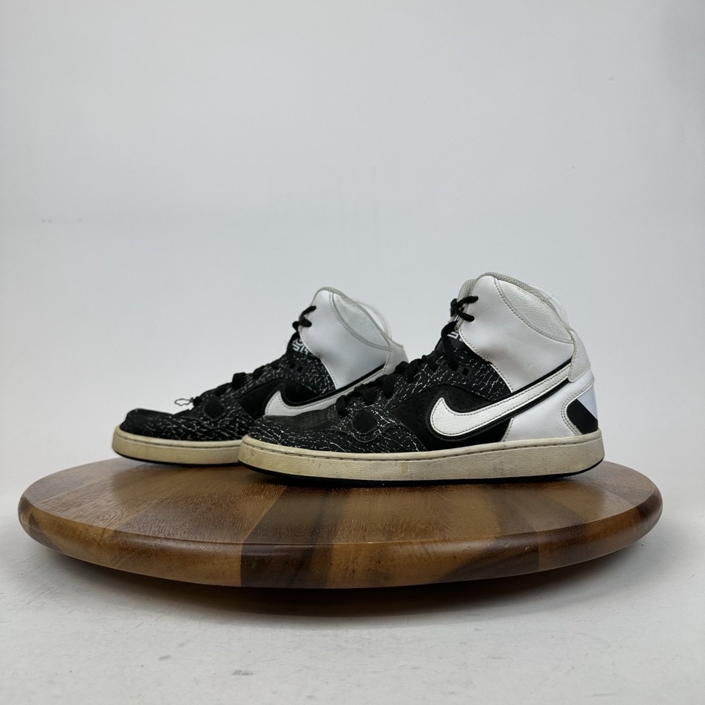 Big Kids Nike Son of Force Mid GS Black Elephant‎ Paint Sneakers Size 6.5 Y GUC